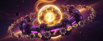 Moonwin golden portal coins illustration